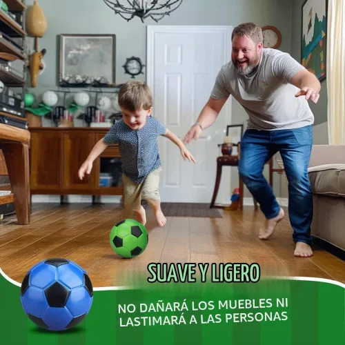 Vista 3 de Umnodobn Juego de 5 pelotas de fútbol de 6 pulgadas con bomba