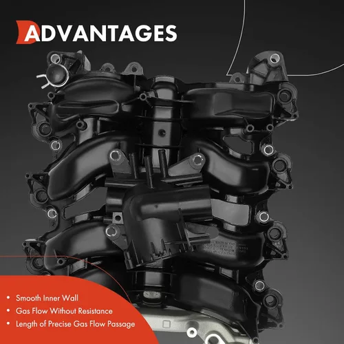 Vista 5 de A-Premium Colector de admisión superior del motor con junta [SOHC, 8 cilindros 4.6L] compatible con Ford F-150 2007-2008, E-150 2007-2008, E-250