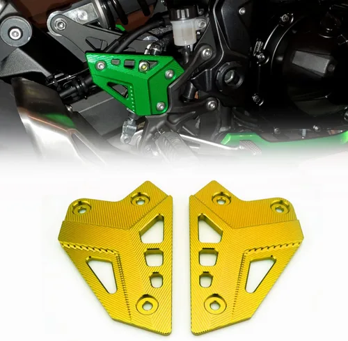 Vista 9 de Accesorios de aluminio CNC para motocicleta, reposapiés, juego trasero, estribera, placas de talón, protector para Kawa' Z900 2017-2022 2023