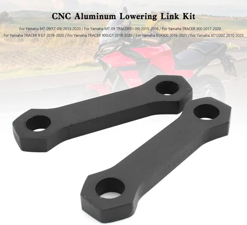 Vista 3 de Topteng Kit de eslabones de bajada de aluminio CNC para Yamaha MT-09 (FZ-09) 2013-2020, MT-09 TRACER (FJ-09) 2015-2016, TRACER 900 2017-2020, TRACER