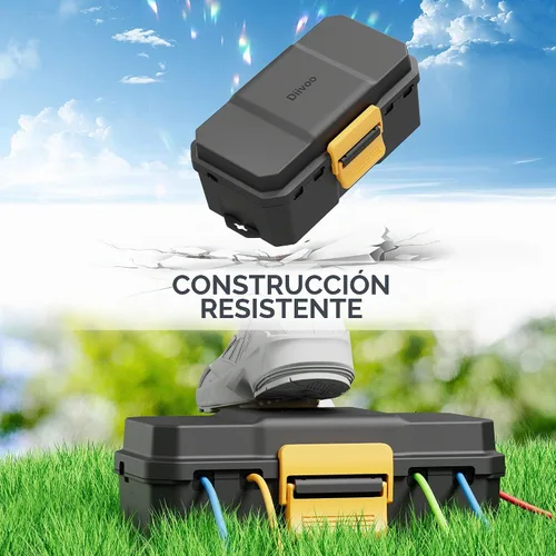 Vista 9 de Diivoo - Cubiertas para cables de extensión para exteriores, caja eléctrica impermeable