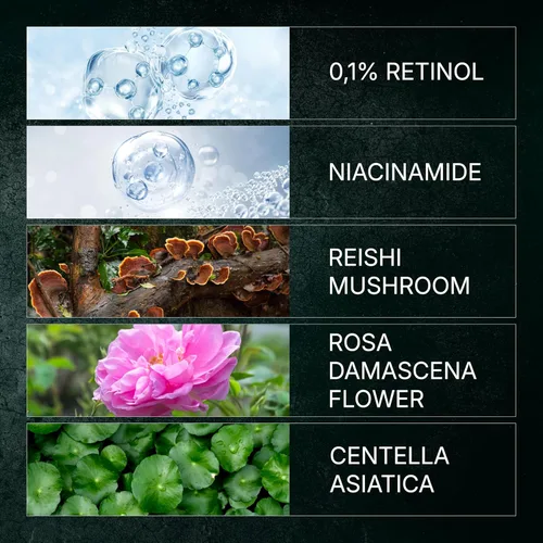 Vista 6 de ABERA Suero de retinol para hombre, suero antienvejecimiento para la cara, reduce las manchas oscuras, melasma, arrugas y bolsas para los ojos