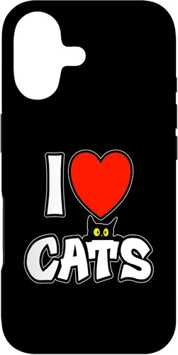 Vista 32 de I Love Cats cat Lover Kitten Parents Feline Fans only Owners Case for iPhone 16