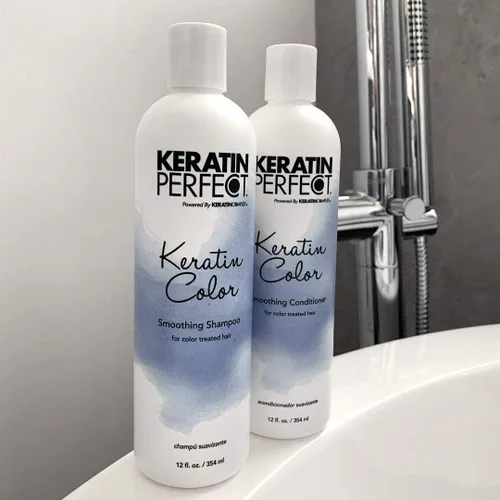 Vista 5 de Keratin Perfect Acondicionador alisador de color de queratina - 12oz