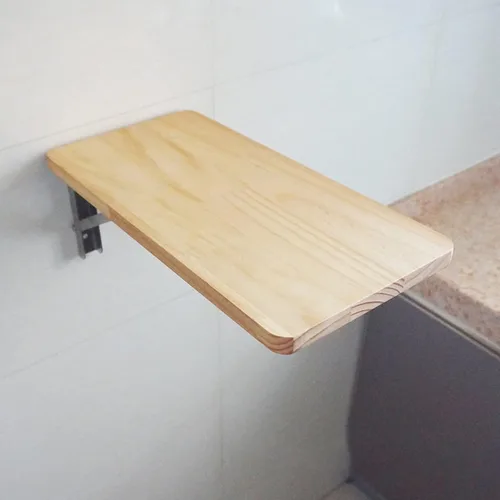 Vista 2 de LUNEZY Mesa plegable de pared para cocina, mesa de trabajo plegable, mesa de comedor compacta para espacios pequeños, mesa de barra de desayuno