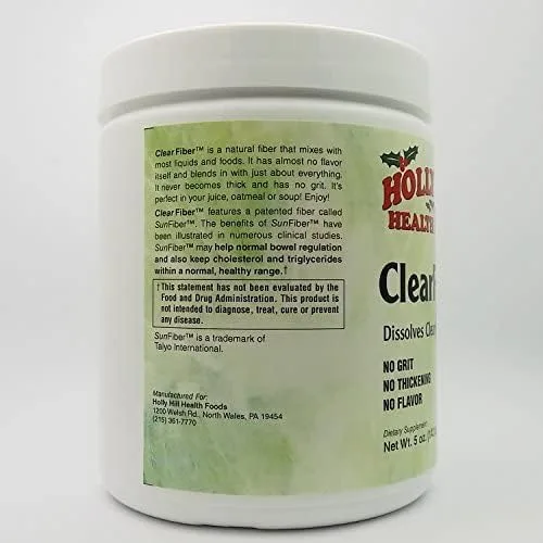 Vista 4 de Holly Hill Health Foods, Polvo de fibra transparente, 5 onzas