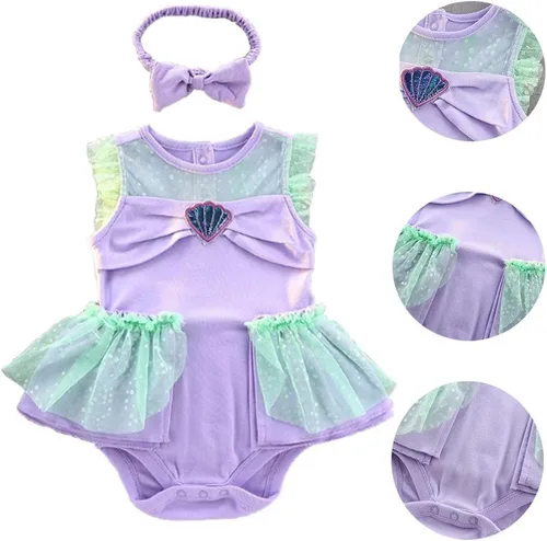 Vista 157 de Disfraz de princesa de Belle Sofía Blancanieves para niñas pequeñas, disfraz de princesa, Navidad, Halloween, mameluco con diadema