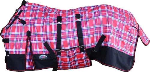 Vista 13 de CHALLENGER 60" manta pesada impermeable 5B104 del invierno del peso de la participación del caballo 1200D Rosa/Morado/Ombre