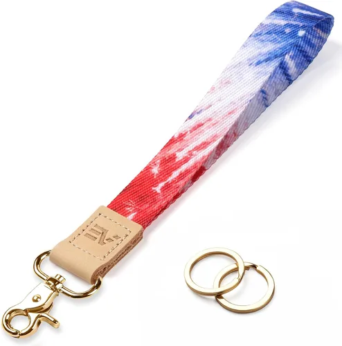 Vista 13 de EcoVision - Llaveros lindos con correa para llaves, llavero de muñeca para mujer, correa de insignia con 2 argollas para llaves