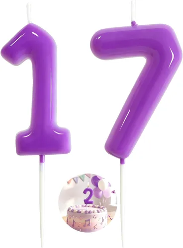 Vista 217 de Velas número 2 arcoíris con número 3D de feliz cumpleaños para decoración de fiesta de pastel de cumpleaños, suministros de celebración