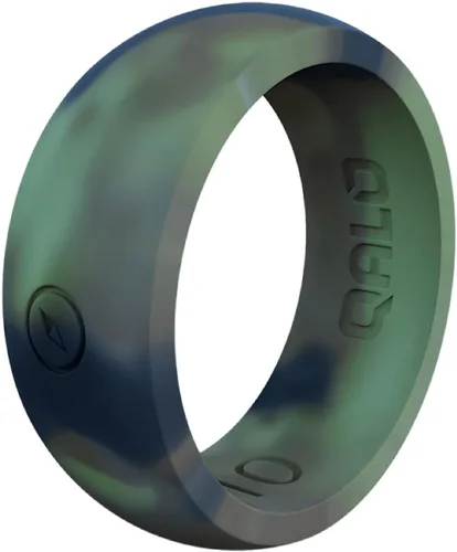 Vista 18 de QALO - Colección de anillos de silicona clásicos para hombre