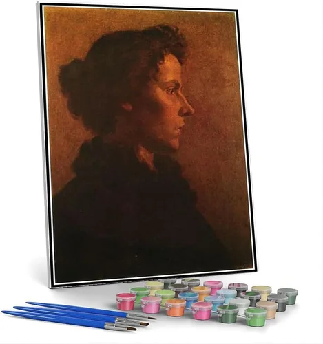 Vista 10 de Pintura por números para adultos Kits O Modelo Pintura por José Ferraz De Almeida Junior Arts Craft para decoración de pared del hogar