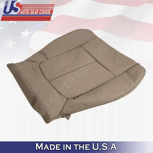 Vista 7 de Funda de piel perforada compatible con Ford F150 Lariat para parte inferior del pasajero compatible con Camel Tan 2009 2010