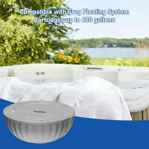 Vista 3 de Cartuchos de repuesto para jacuzzis compatibles con Frog @Ease Floating System SmartChlor, ideales para jacuzzis de hasta 600 galones, paquete de 4