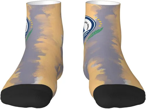 Vista 2 de Coat Of Arms Of Cape Verde Ankle Socks Winter Low Cut Sports Warm Comfort Breathable Casual Socks For Mens And Womens