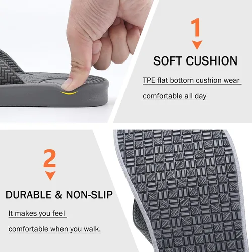 Vista 4 de KUAILU - Sandalias de yoga para hombre con espuma y pata de gallo