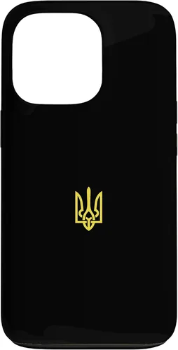Vista 10 de iPhone 16 Ukrainian Trident - Ucrania Tryzub Symbol Case