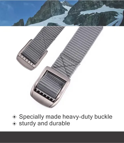 Vista 4 de Cinturón de trabajo de nailon para hombre de 1.5 pulgadas, cinturón de trabajo simple para uso diario