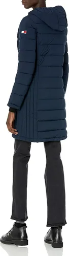 Vista 2 de Tommy Hilfiger Chaqueta larga con capucha para mujer
