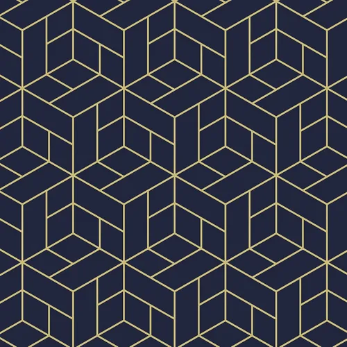 Vista 9 de VaryPaper Papel tapiz geométrico hexagonal azul marino de 17.7 x 78.7 pulgadas, para pegar y despegar, papel de contacto geométrico decorativo
