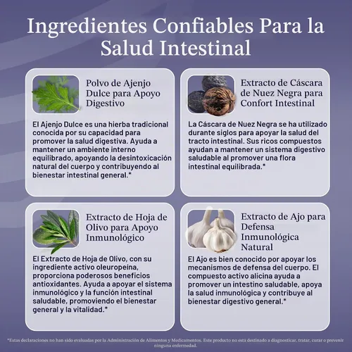 Vista 4 de Cleanse24 - Limpieza intestinal para humanos con ajenjo, papaya, nogal negro, limpieza intestinal a base de hierbas, limpieza intestinal