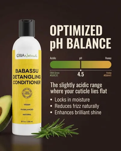 Vista 7 de OBIA Naturals Babassu - Acondicionador desenredante, enjuague sin proteínas