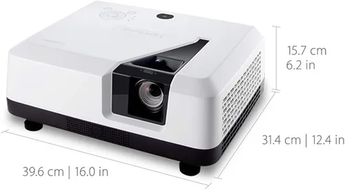 Vista 5 de ViewSonic Proyector láser 4K UHD con soporte de contenido HDR 3D de 3300 lúmenes y HDMI dual para cine en casa (LS700-4K)