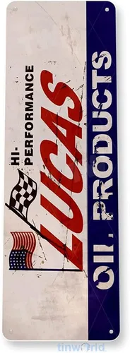 Vista 3 de Tinworld Cartel de aceite Auto Shop Retro rústico gasolinera de petróleo metal estaño signo decoración garaje cueva D213