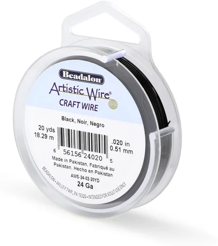 Vista 166 de Artistic Wire, Alambre de cobre de color chapado en plata de calibre 18, resistente al deslustre, amatista, 20 pies