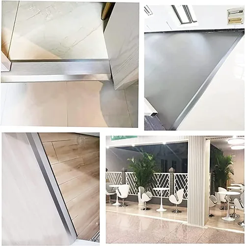 Vista 3 de Doorway Uneven Floor Transition Strip, 90-150cm Long Floor Transition Strip,10cm Extra Wide Door Threshold ramp,self-Adhesive Carpet Edge,Easy to