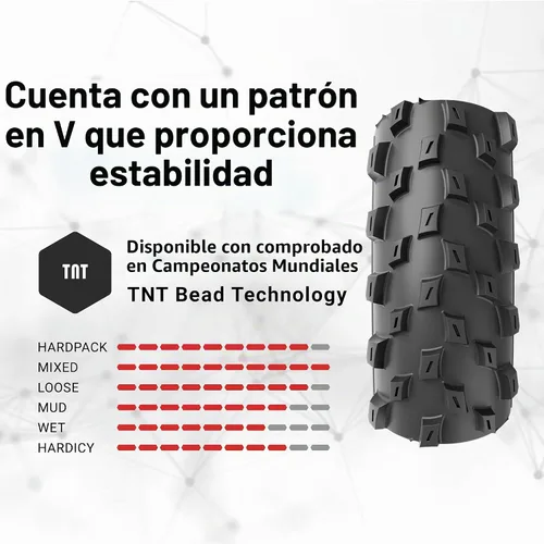 Vista 4 de Vittoria Barzo G2.0 XC-Trail/TNT 29x2.25 Neumático, Antracita (11A00016)