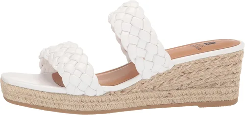 Vista 8 de WHITE MOUNTAIN Salvadora - Sandalia de plataforma para mujer, Blanco