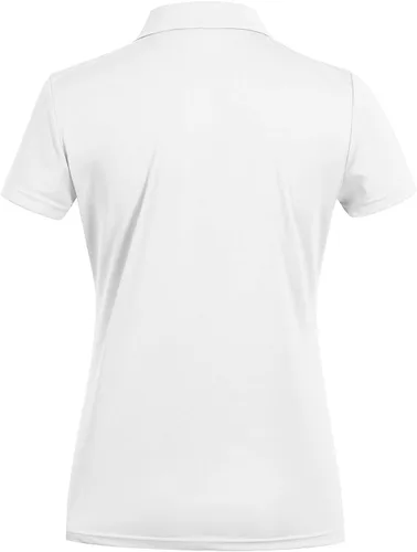 Vista 2 de MOHEEN Polo de golf de manga corta para mujer, de secado rápido, absorbe la humedad, rendimiento atlético