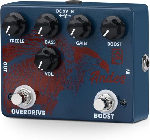 Vista 2 de Caline DCP-11 Andes Boost Overdrive Pedal de efecto dual para guitarra