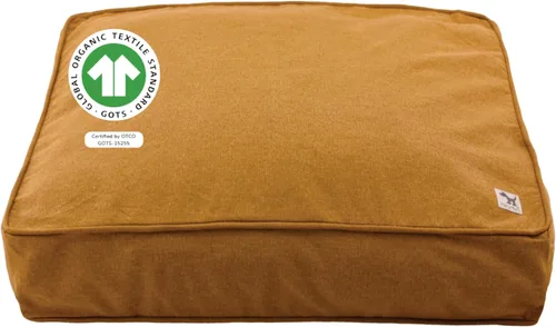 Vista 39 de Molly Mutt Pequeña Funda para Cama de Perro, Amarillo por la Mañana, Verde Oliva y Azul Claro