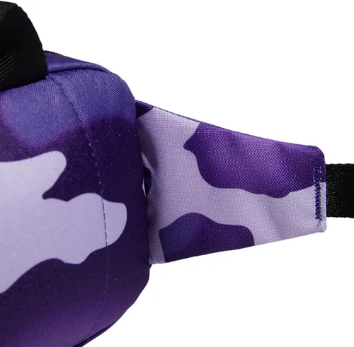 Vista 6 de adidas - Riñonera deportiva unisex para adultos, bolsa de viaje y festival, Adi Blur Camo Series Collegiate PurpleNegro, Riñonera deportiva bolsa