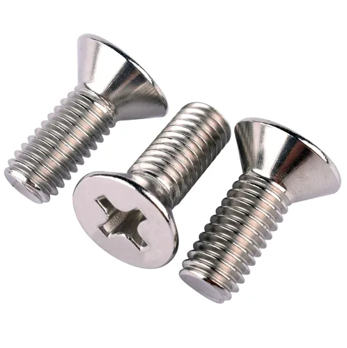 Vista 15 de 20 piezas de tornillos de máquina Phillips de cabeza avellanada plana de 1/4-20 x 1-1/2" UNC, acero inoxidable 304 18-8, rosca completa, rosca gruesa