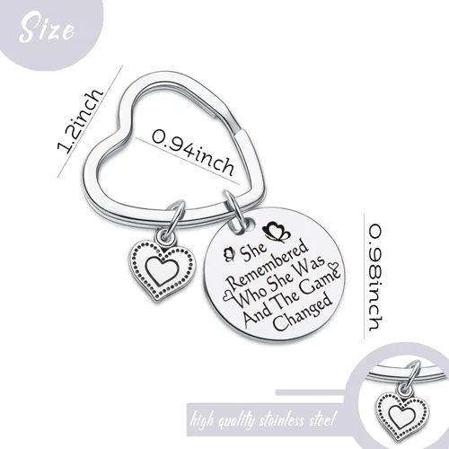 Vista 2 de 7RVZM Regalos de divorcio para mujeres, regalo de aliento para mamá, regalo para tía, hermana, joyería para hija, llavero