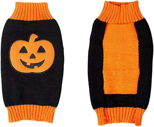 Vista 3 de HAPEE Suéteres para perros, ropa para mascotas de Halloween para perros y gatos