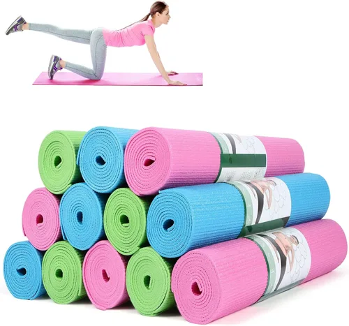 Vista 13 de Amylove 12 alfombrillas de yoga a granel de 68 x 24 x 0.12 pulgadas, antideslizantes, para mujeres y hombres, entrenamiento en casa, gimnasio, yoga