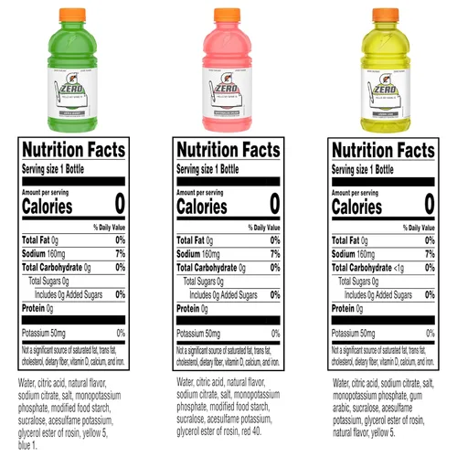 Vista 2 de Gatorade Zero Kids - Paquete variado (manzana, sandía, limón y lima), 12 onzas líquidas (paquete de 24)