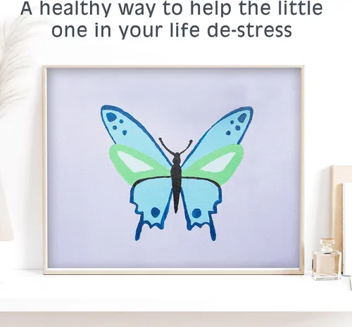 Vista 7 de Pink Picasso Kits de pintura por números para niños de 8 a 12 años Kit de manualidades para niños principiantes de bricolaje, pintura acrílica