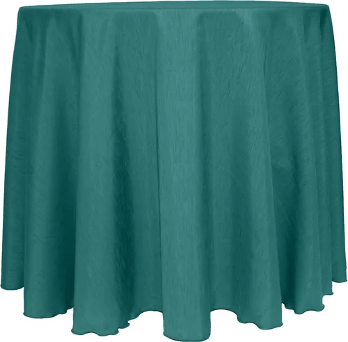 Vista 61 de Mantel reversible de satén Shantung de Ultimate Textile Majestic 96" redondo, Satin, Paquete de 2