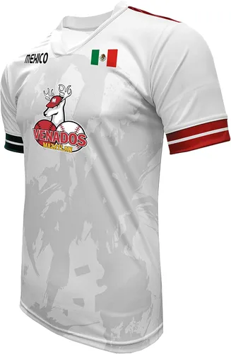 Vista 2 de Jersey México Venados de Mazatlán 100% Poliéster BlancoGris_Hecho en México