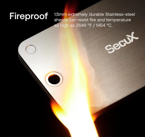 Vista 3 de SecuX XSEED PRO Eco - Cartera de Bitcoin indestructible Crypto Seed Storage Placa de acero - Compatible, libro mayor, carteras de hardware