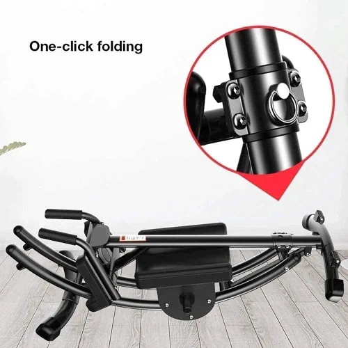 Vista 5 de Entrenador abdominal, silla de ejercicios para el núcleo y abdominales, ajustable, para hacer abdominales, máquina de entrenamiento, banco