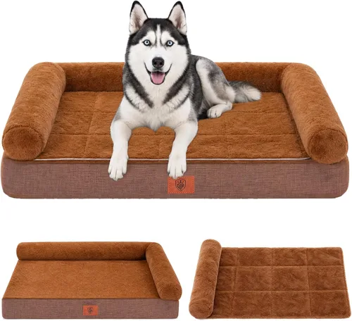 Vista 14 de GTPLAYER Dog Bed, Egg-Crate Foam Pressure Relief with Waterproof Washable Pet Bed 23.6" with 2-in-1 Cooling/Warming Pad, Non-Slip Bottom, Detachable