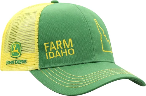 Vista 85 de John Deere Gorra de béisbol con logotipo y malla trasera con contraste, para hombre
