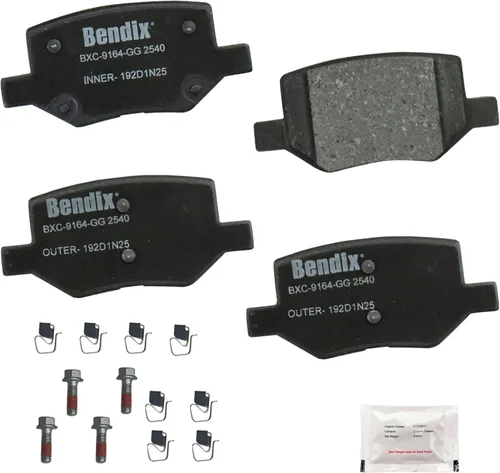 Vista 232 de Bendix Pastillas de freno traseras de cerámica Priority1 CFC1020 para Cadillac CTS 2007-2006, SRX 2009-2004, STS 2010-2006