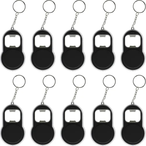 Vista 9 de DISCOUNT PROMOS Abrebotellas personalizado y llaveros LED, juego de 10/50/100, paquete personalizado a granel, perfecto para ferias, recuerdos